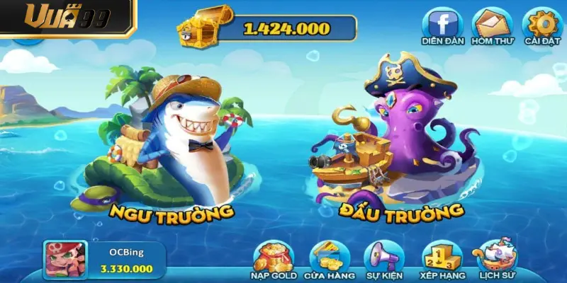 Bắn cá Hải Vương 3D đỉnh cao – săn boss siêu thực, trúng lớn