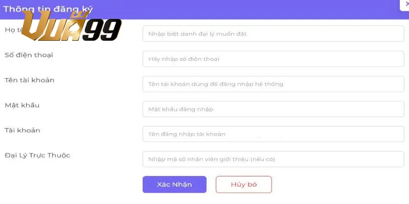 Các bước đăng ký vua99 chi tiết và cụ thể